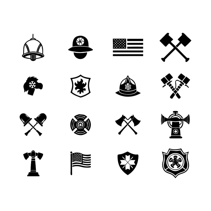 Fire Dept Svg Bundle 1