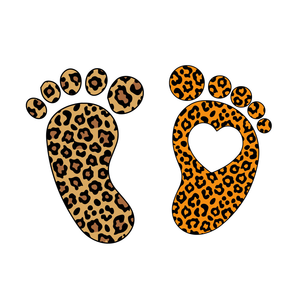Leopard Print Baby Feet 1