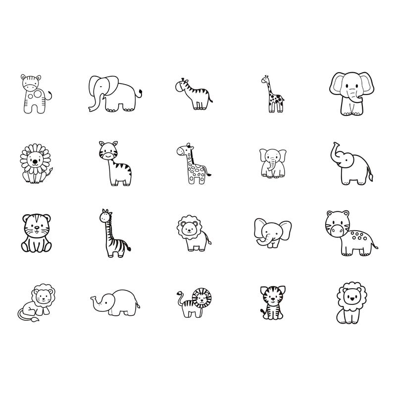 Safari Animals Svg Bundle 1