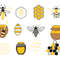 Honey Bee Svg Honeycomb Svg Honey Pot Bundle 0