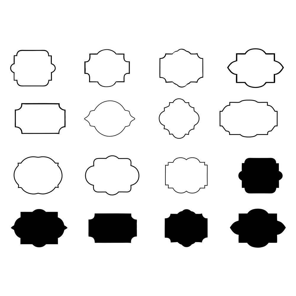 Label Shapes Svg 0