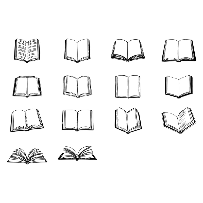 Plain Books Svg Bundle 1