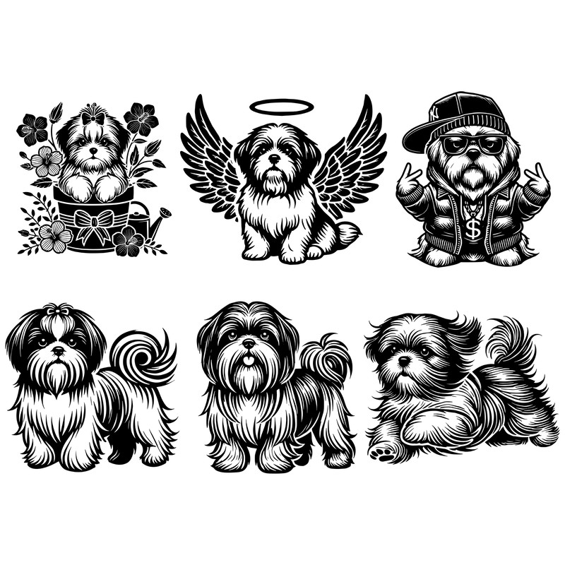 Shih Tzu Svg Bundle 1