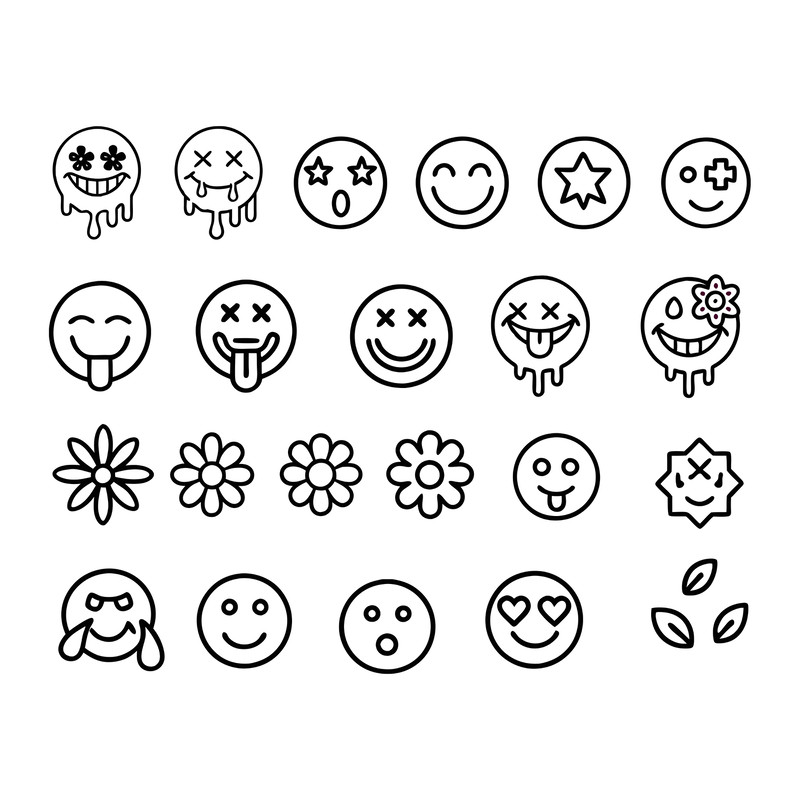 Smiley Face SVG Bundle 1