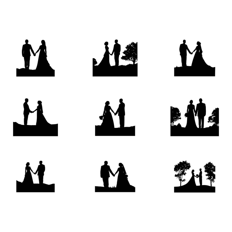 Wedding Silhouette Svg Bundle 0