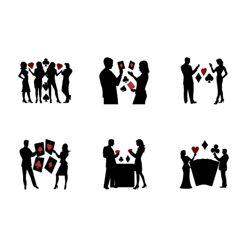 Playing Cards Silhouette SVG Bundle 0