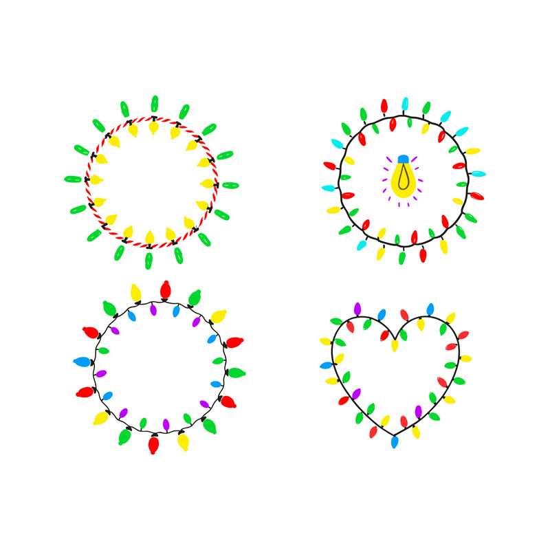 Christmas Light SVG Bundle 0