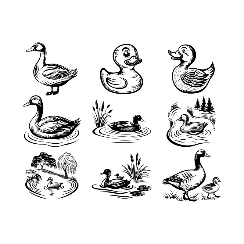 Duck Svg Bundle 1