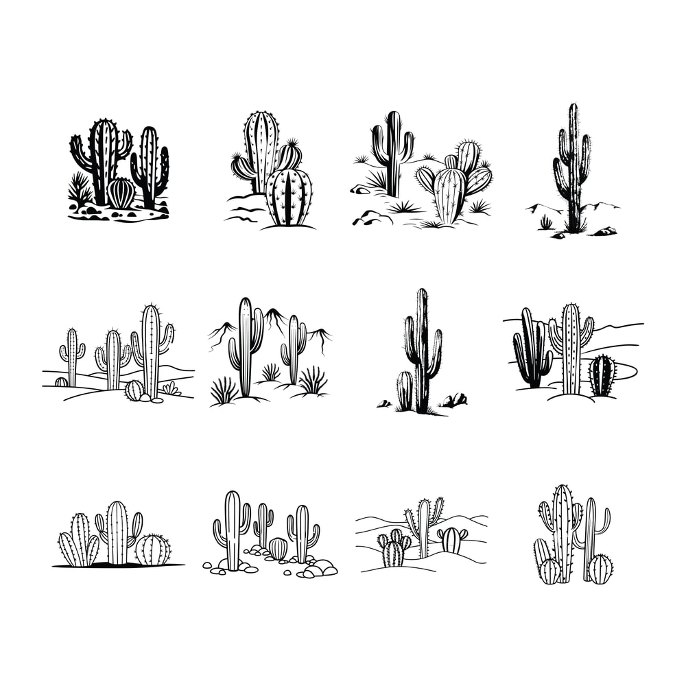 Cactus Svg Bundle 0
