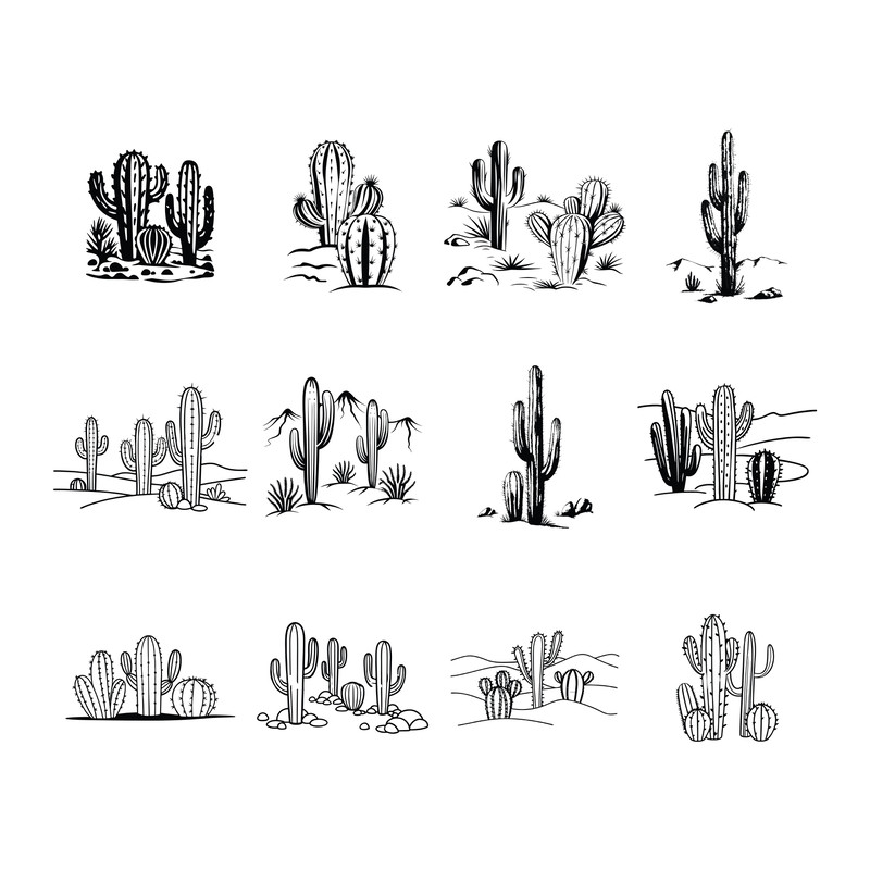 Cactus Svg Bundle 0