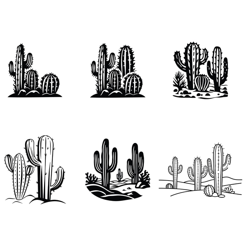 Cactus Svg Bundle 1
