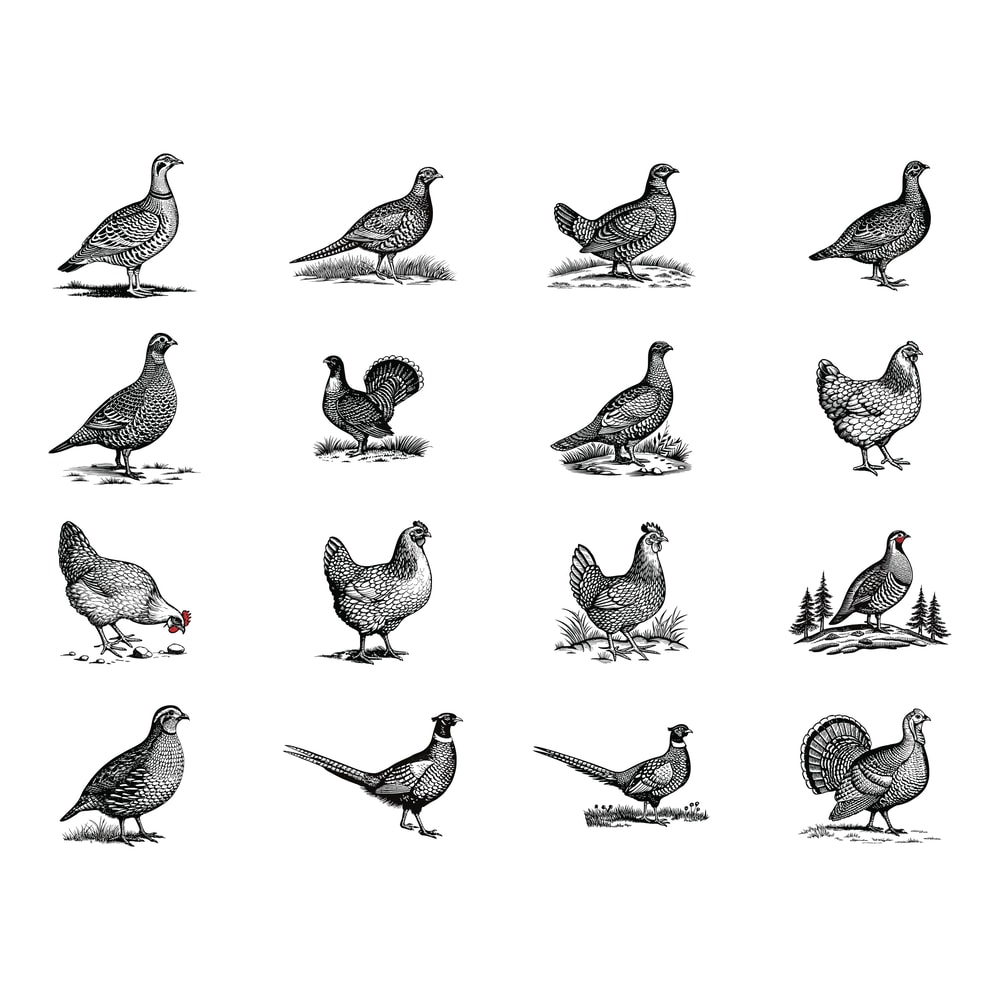 Game Bird Svg Bundle 1