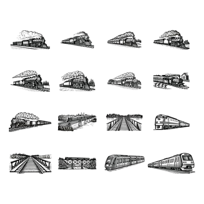 Train Svg Bundle 1
