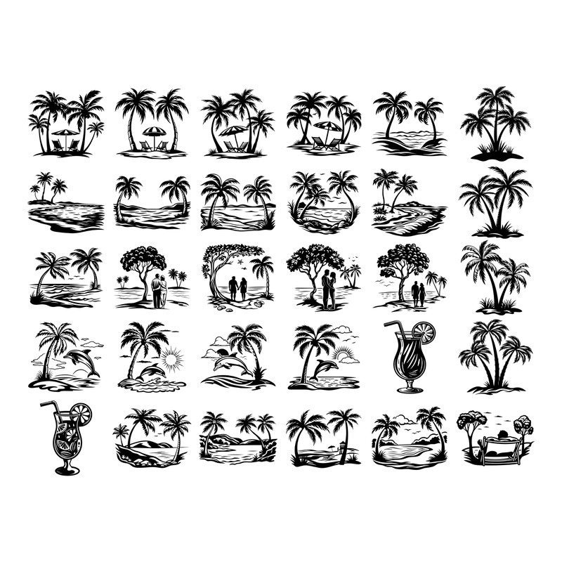 Beach Scene Svg Bundle 0