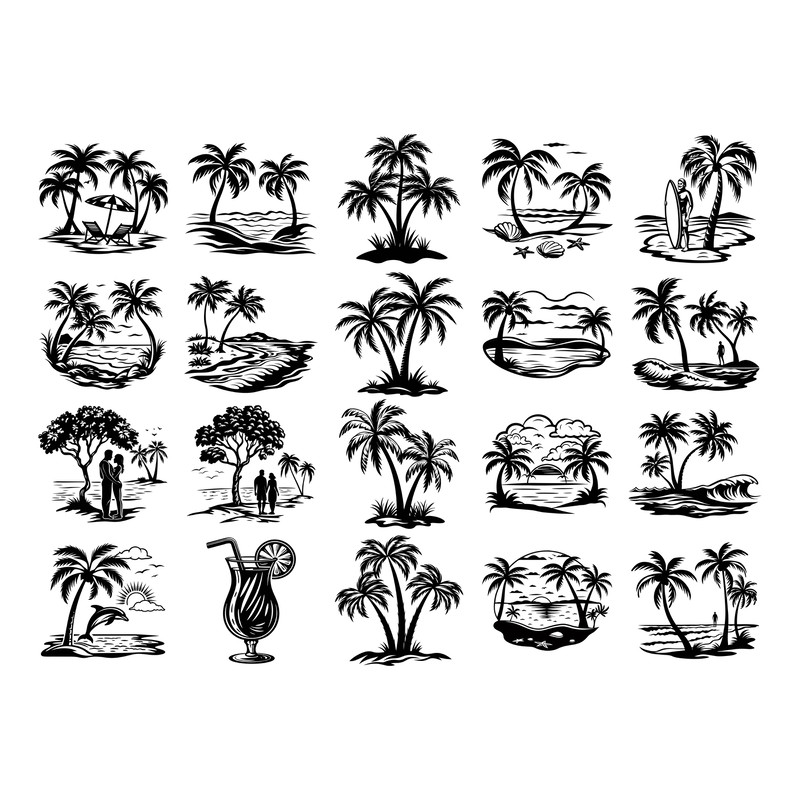 Beach Scene Svg Bundle 1