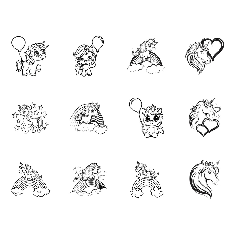 Unicorn Svg Bundle 0