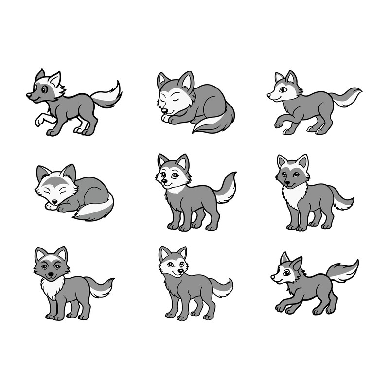 Baby Wolf SVG Bundle 0