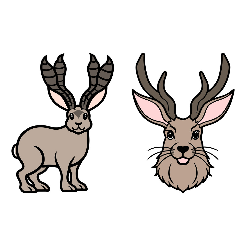 Jackalope Svg Bundle 1