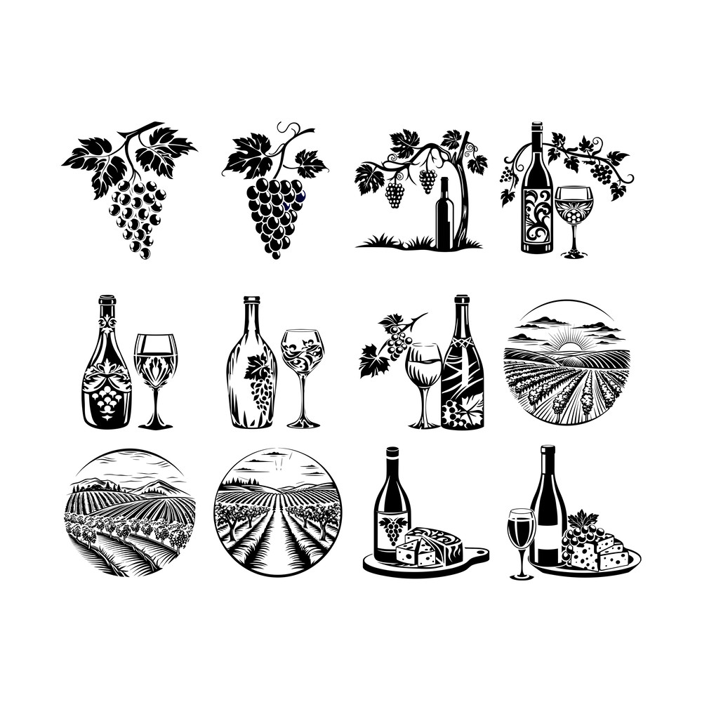 Grape Svg Bundle 1