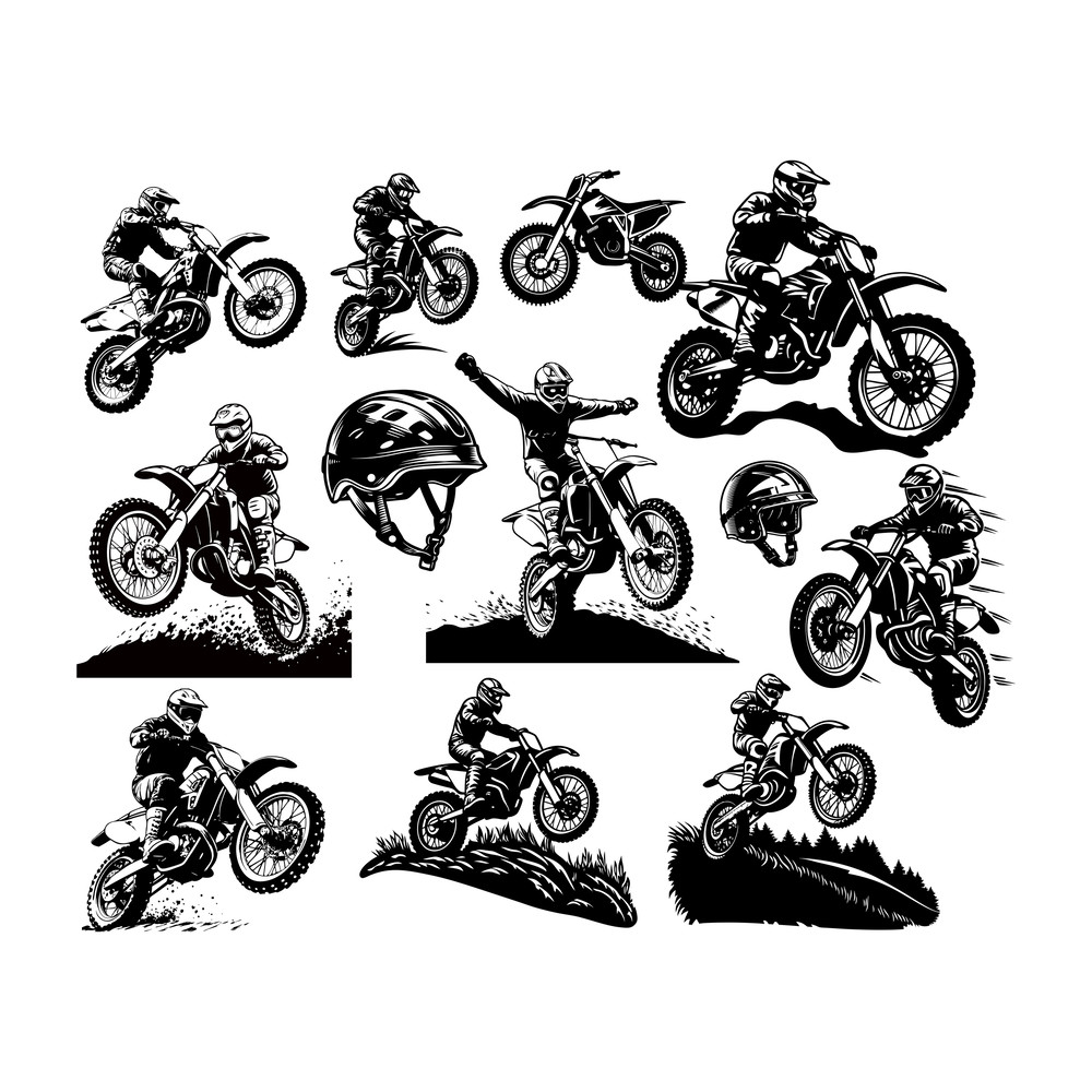 Motocross Rider SVG Bundle 0