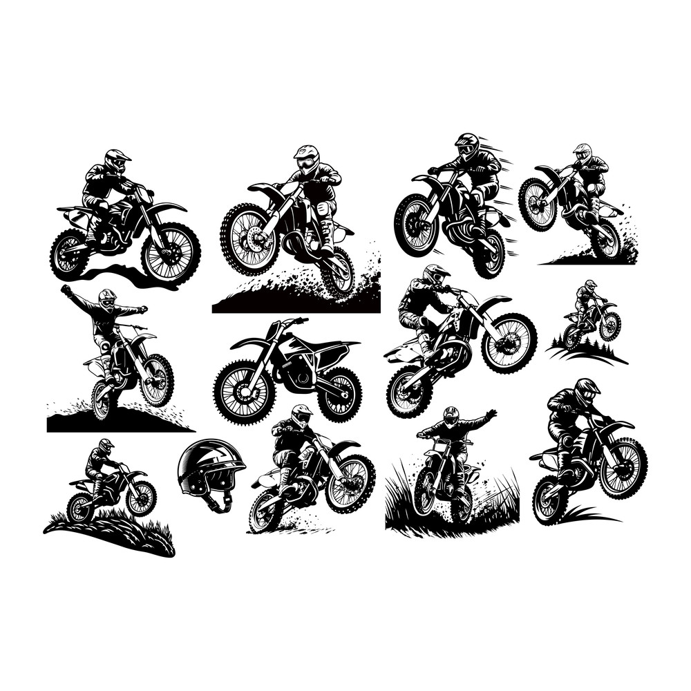 Motocross Rider SVG Bundle 1
