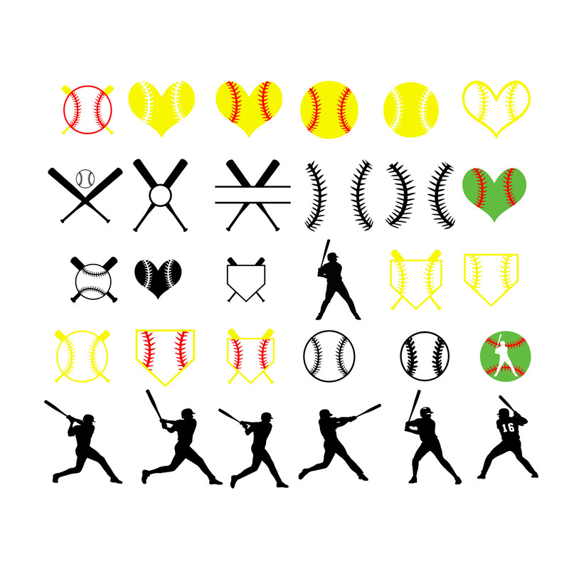 Softball SVG 1