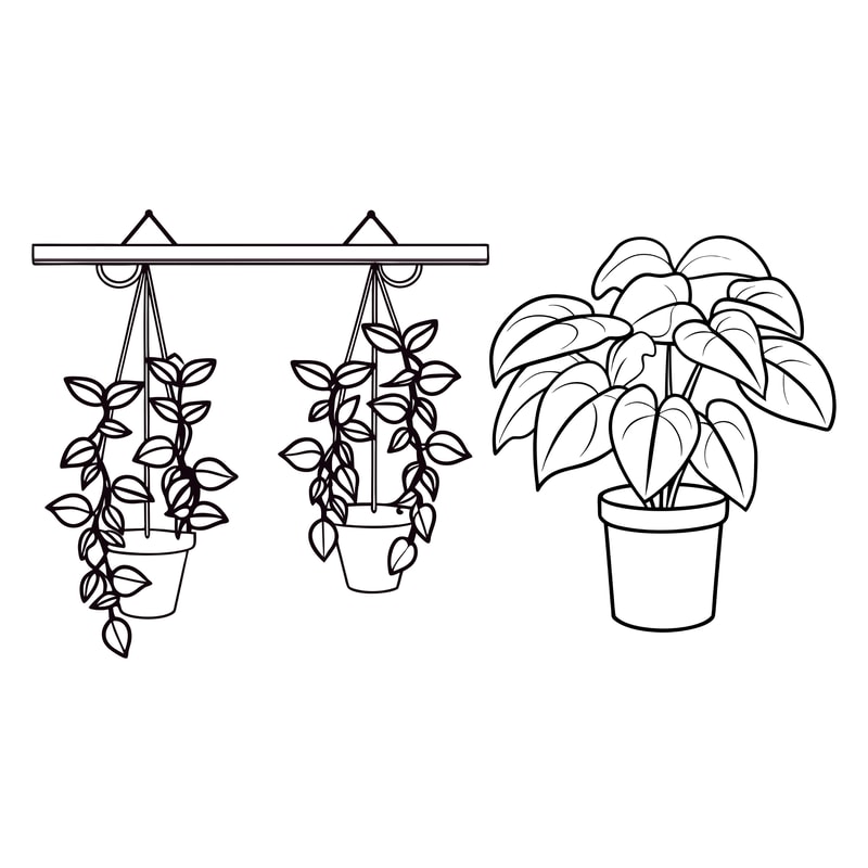 Hanging Plants Svg 1