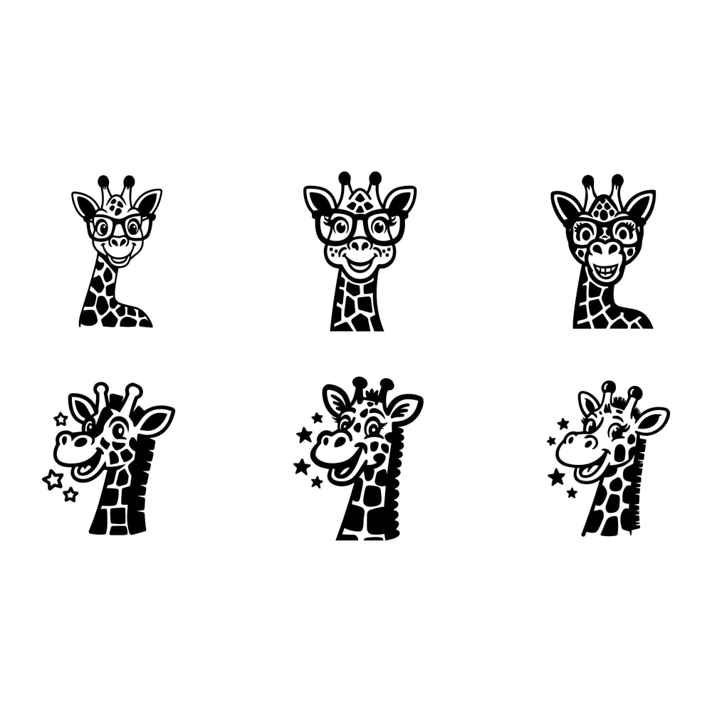 Baby Giraffe Svg Bundle 0