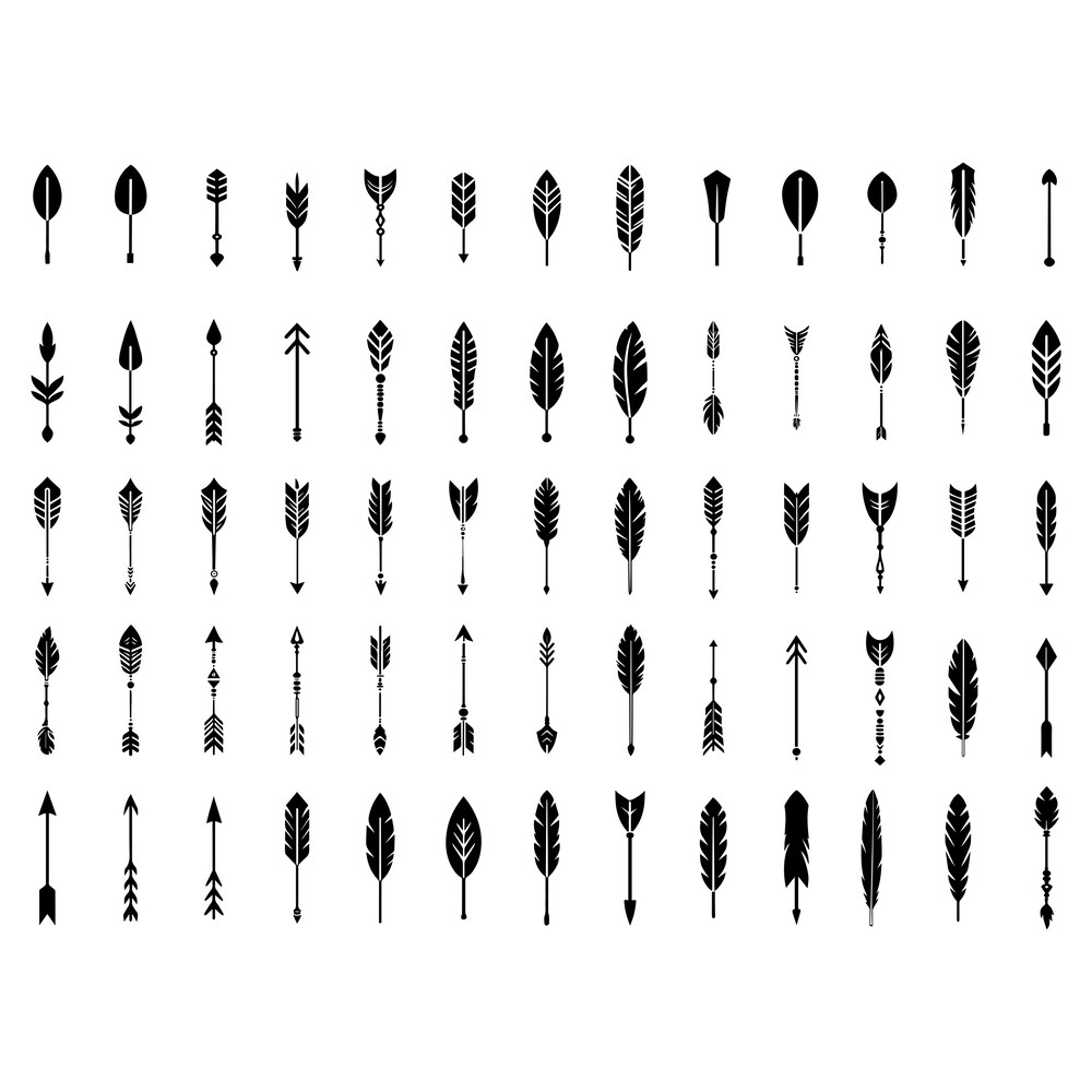 Arrow Feather Svg Bundle 1