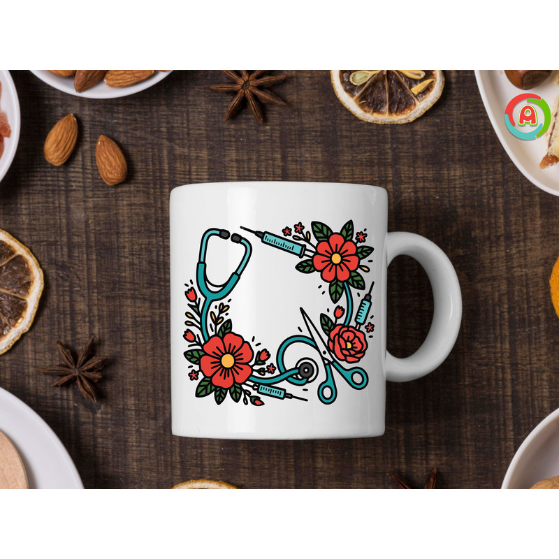 Nurse Floral Frame 0