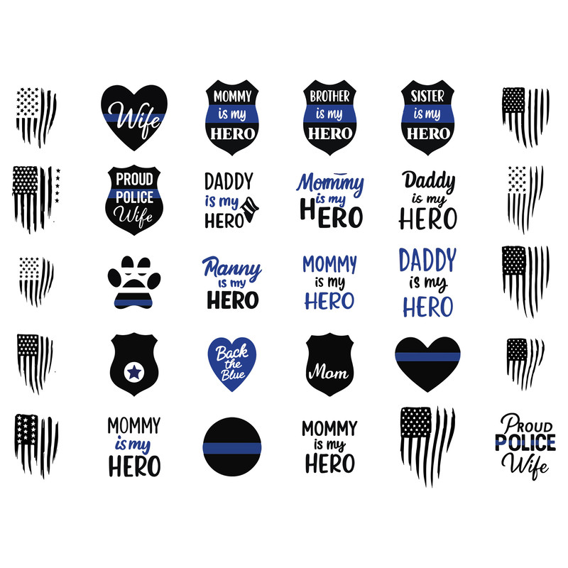 Police Firefighter Thin Blue Red Line 1