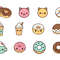 Kawaii Cute Donut SVG Bundle 1