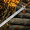 Hand Forged Custom Viking Sword  Medieval Norse Sword With Custom Scabbard  Cosplay Collectible  Ch 4