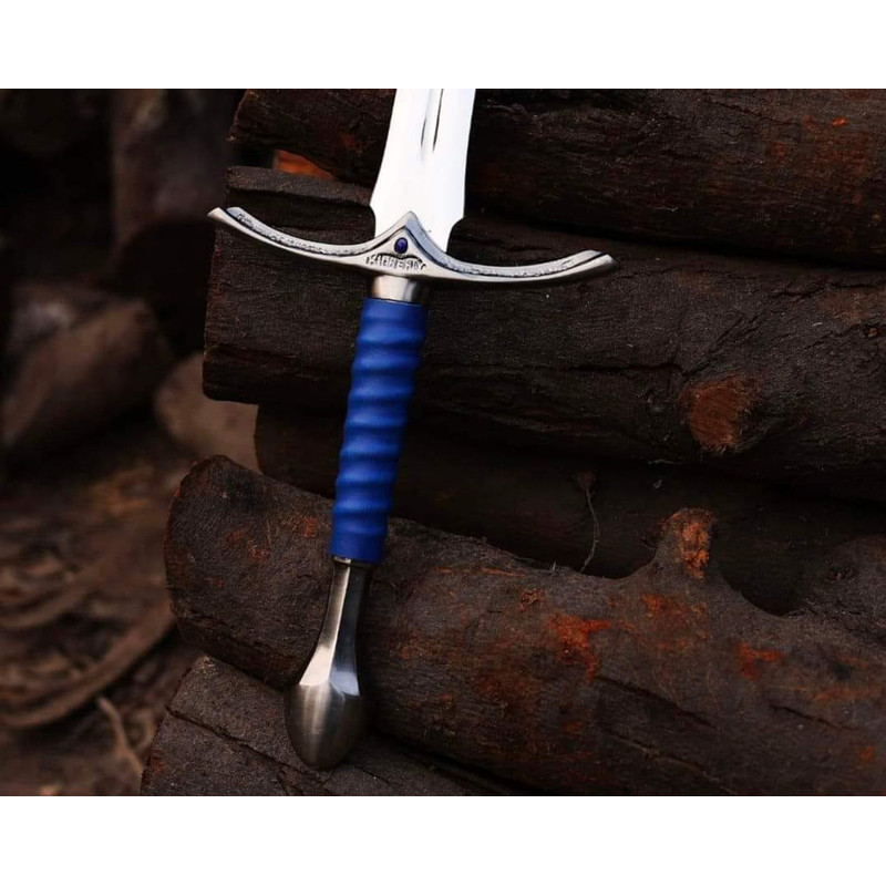 Custom HandForged Stainless Steel Medieval Replica Movie Sword Of Strider With Scabbard 2