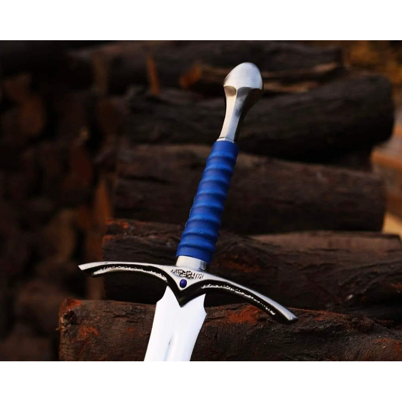 Custom HandForged Stainless Steel Medieval Replica Movie Sword Of Strider With Scabbard 3