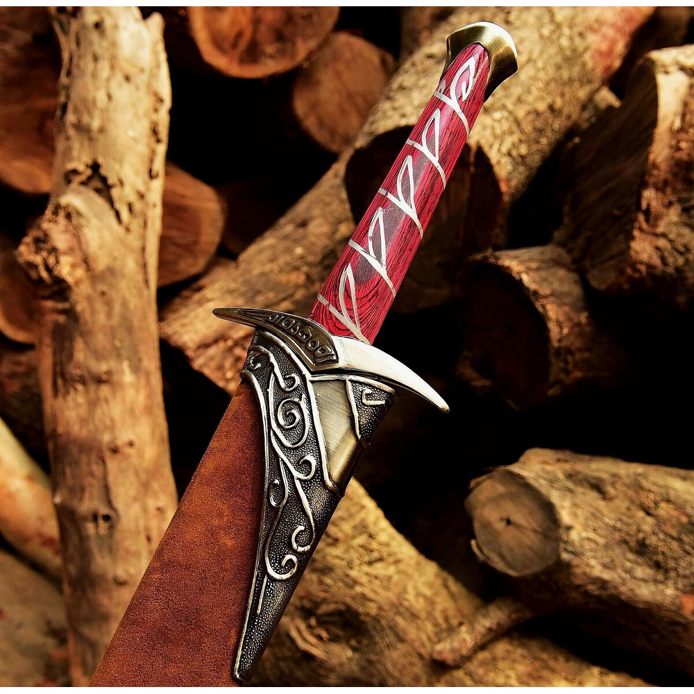 Handmade Damascus Steel Fantasy Sword Perfect Christmas Gift Collectible Movie Prop And Cosplay Re 4