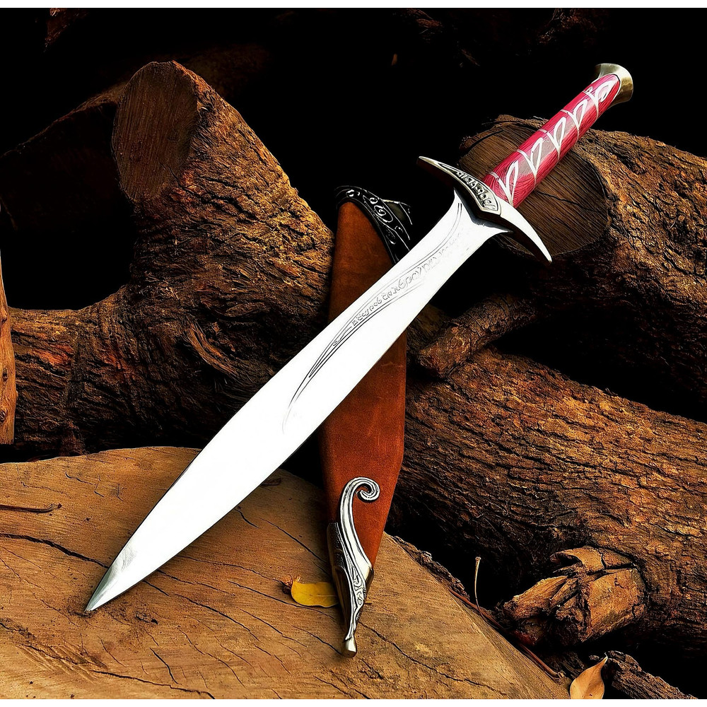 Handmade Damascus Steel Fantasy Sword Perfect Christmas Gift Collectible Movie Prop And Cosplay Re 0