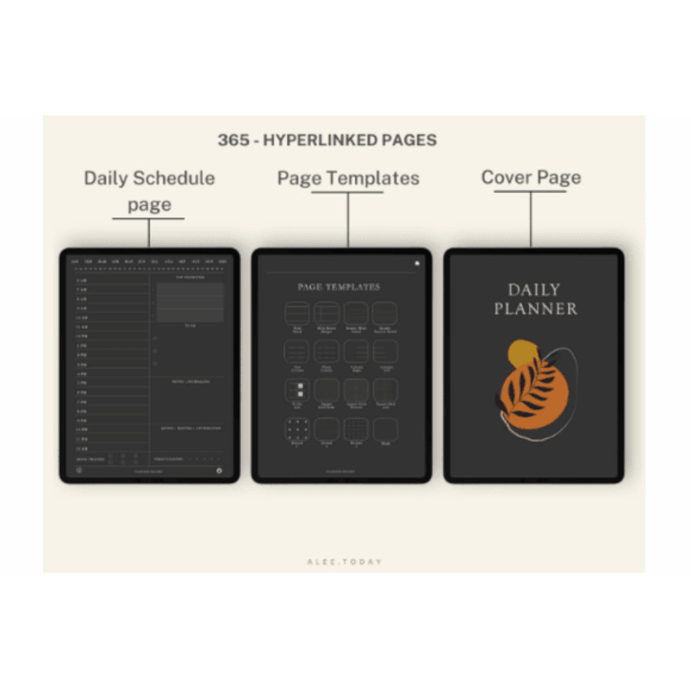 Digital Daily Planner 2025 2026  Undated Goodnotes Planner Daily Planner Weekly Planner Notability  1