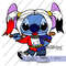 Stitch As Harley Quinn SVG PNG JPG Digital Download 0