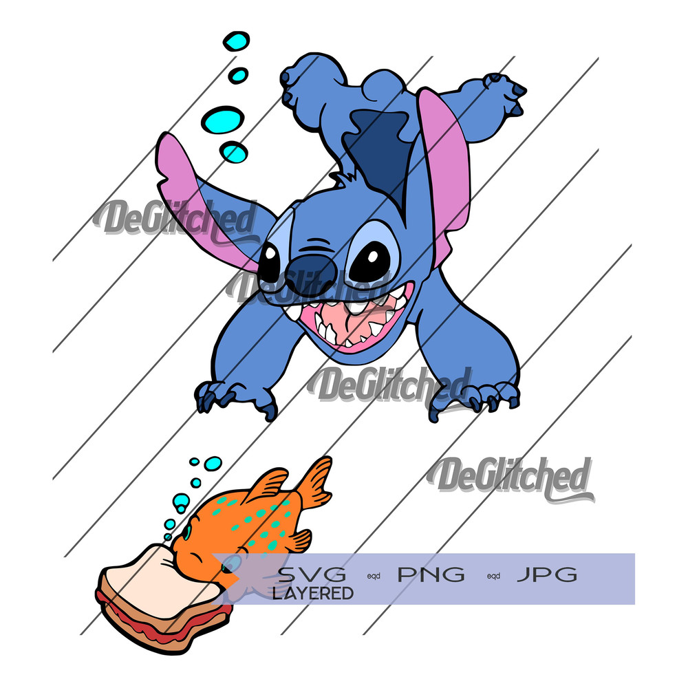 Stitch And Pudge SVG PNG JPG Digital Download 0