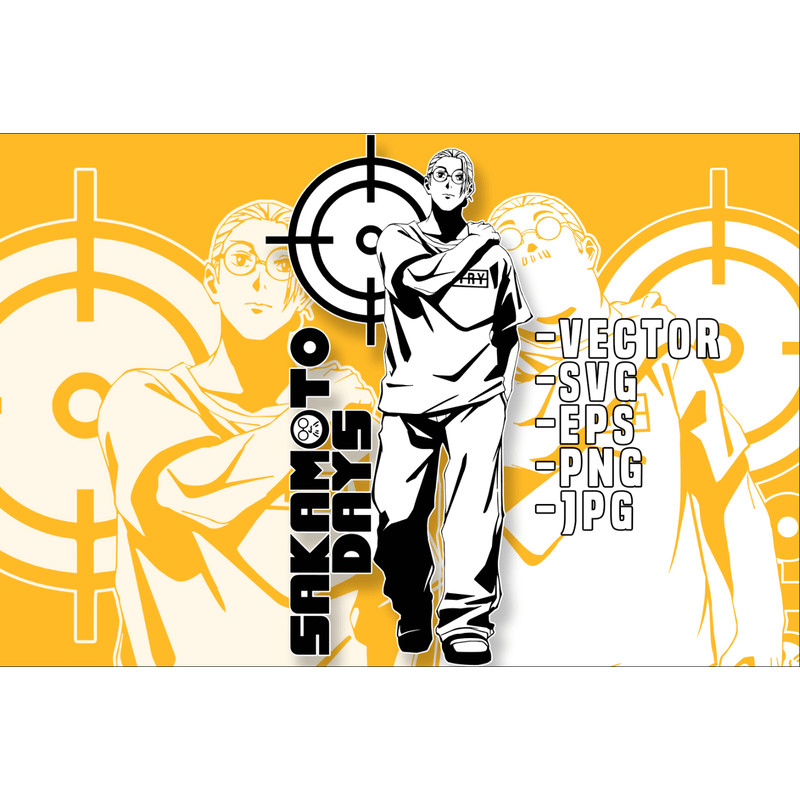 Sakamoto Days Taro Sakamoto 2 SVG 0