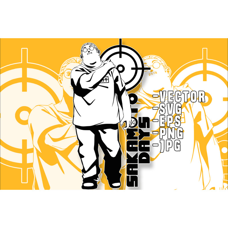 Sakamoto Days Taro Sakamoto 3 SVG 0