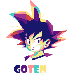 goten dragonball - premium png sublimation file