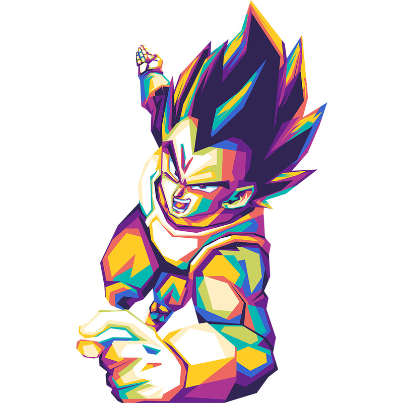Vegeta Premium PNG Sublimation File 0