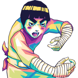 wpap rock lee - artistic sublimation digital file - perfect for personalization