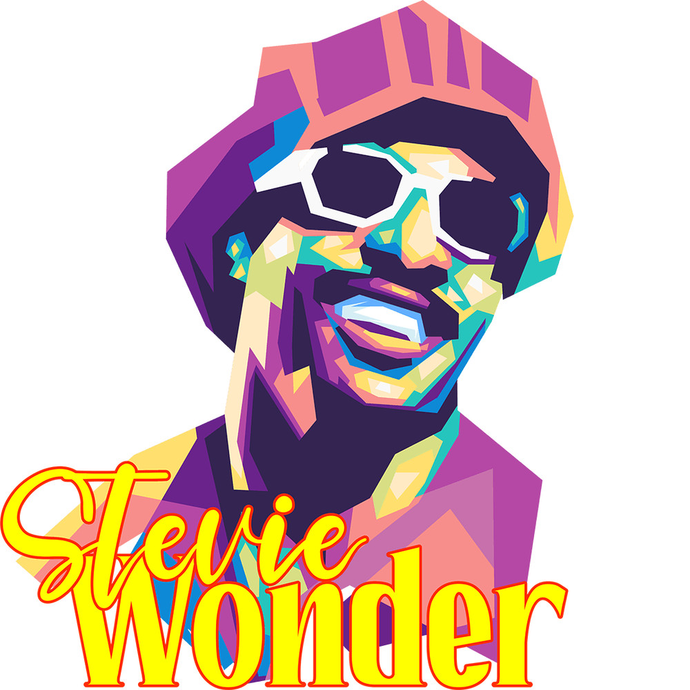 Stevie Wonder Retro PNG Sublimation Digital Download2 0