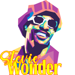 stevie wonder - retro png sublimation digital download2