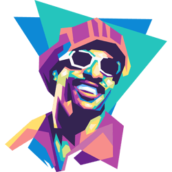stevie wonder - retro png sublimation digital download3