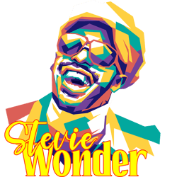 stevie wonder - retro png sublimation digital download5