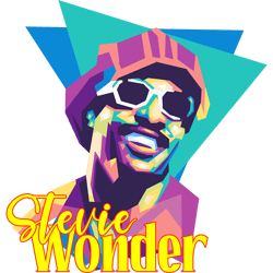 stevie wonder - retro png sublimation digital download6
